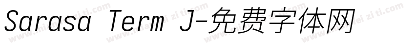 Sarasa Term J字体转换
